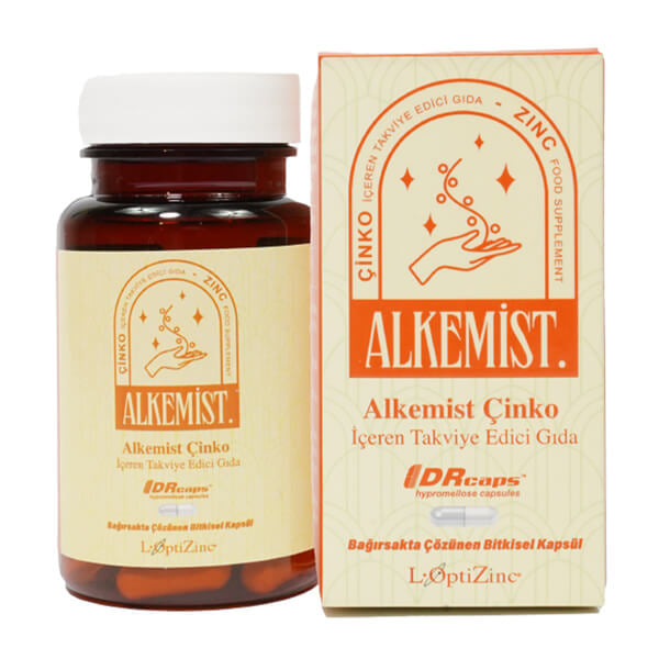 Alkemist Zinc Dietary Supplement for Wellness 60 Capsules
