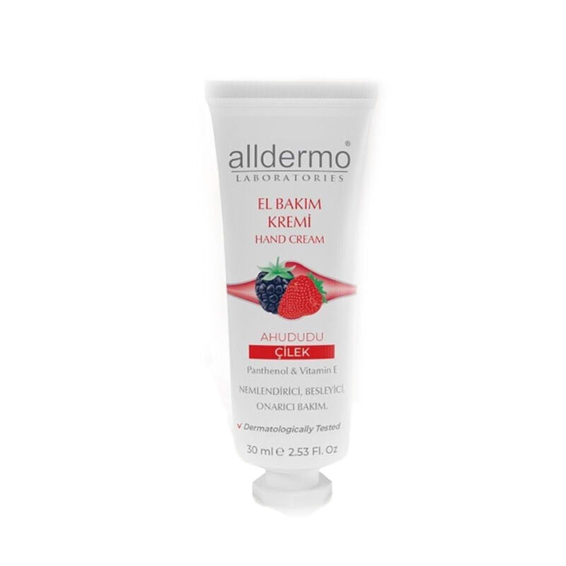 Alldermo Raspberry & Strawberry Hand Cream for Soft Skin 30 ml