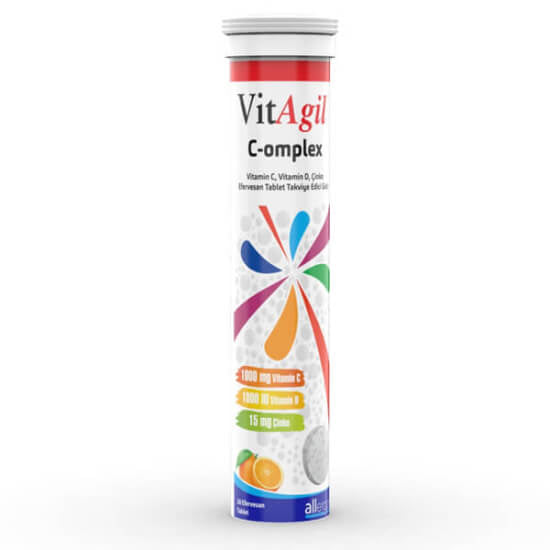 Allergo VitAgil C-omplex Vitamin C Supplement 20 Tablets