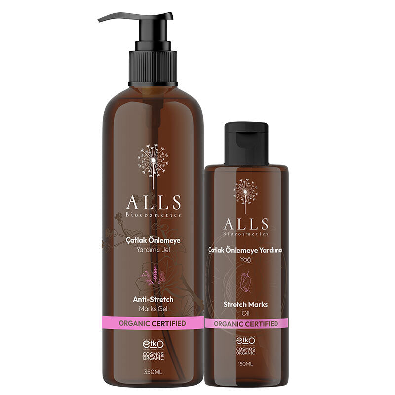 Alls Biocosmetics Organic Mother Care Set for Stretch Marks 2pc