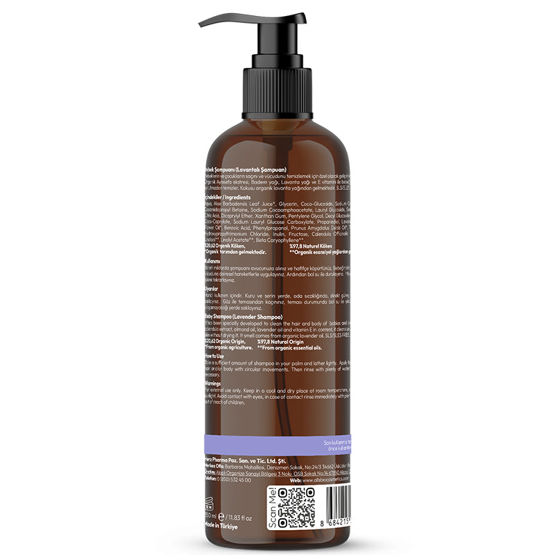 Alls Biocosmetics Organic Lavender Baby Shampoo 350 ml