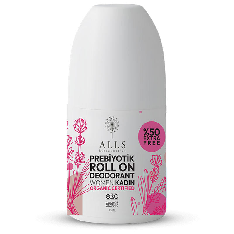 Alls Biocosmetics Organic Prebiotic Roll-On Deodorant 75 ml