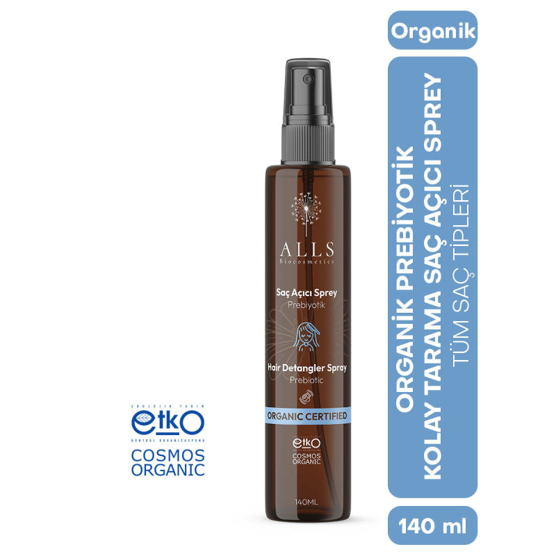 Alls Biocosmetics Organic Prebiotic Detangling Hair Spray 140 ml