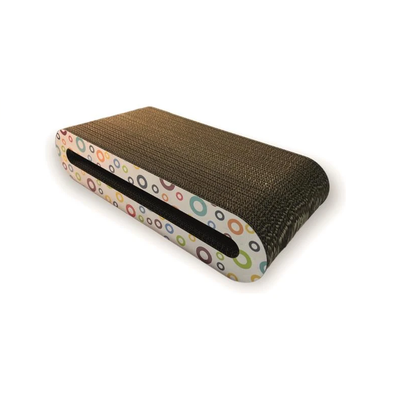 Ally Paws Oval Cat Scratcher Cardboard, Recycled Scratch Pad 44x10x21 cm