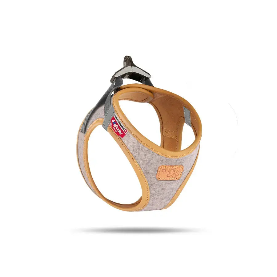 Curli Alpine Clasp Vest Harness Light Gray Dog Harness S