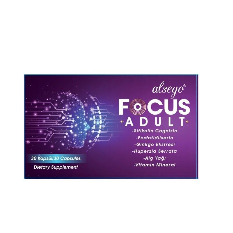 Alsego Focus Adult Cognitive Support Supplement 30 Capsules
