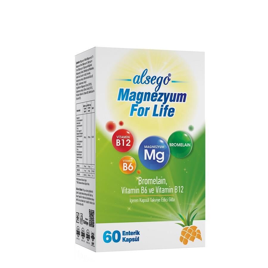 Alsego Magnesium For Life Complex with B Vitamins 60 Capsules