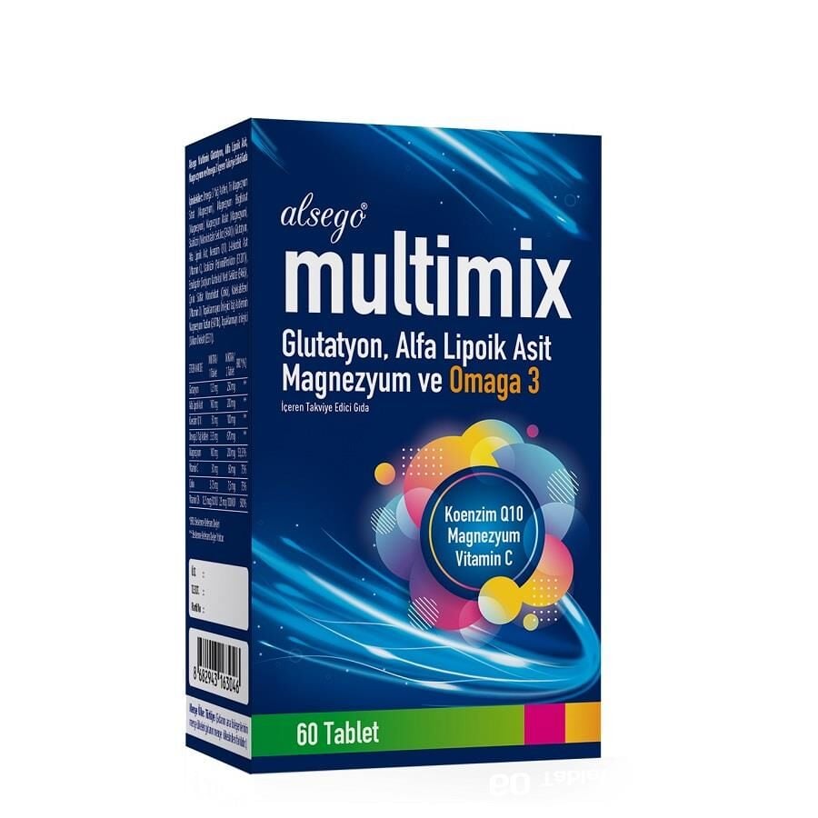Alsego Multimix Daily Supplement with Glutathione 60 Tablets