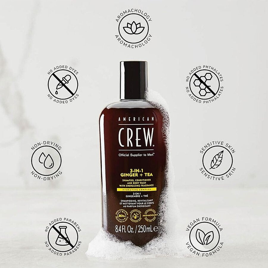 American Crew 3-in-1 Shampoo Conditioner & Body Wash 450 ml
