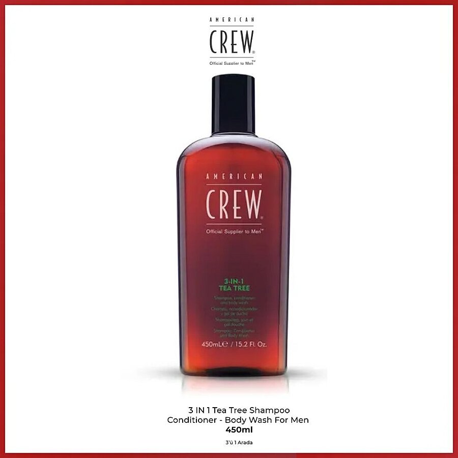 American Crew 3-in-1 Tea Tree Shampoo and Conditioner 450 ml