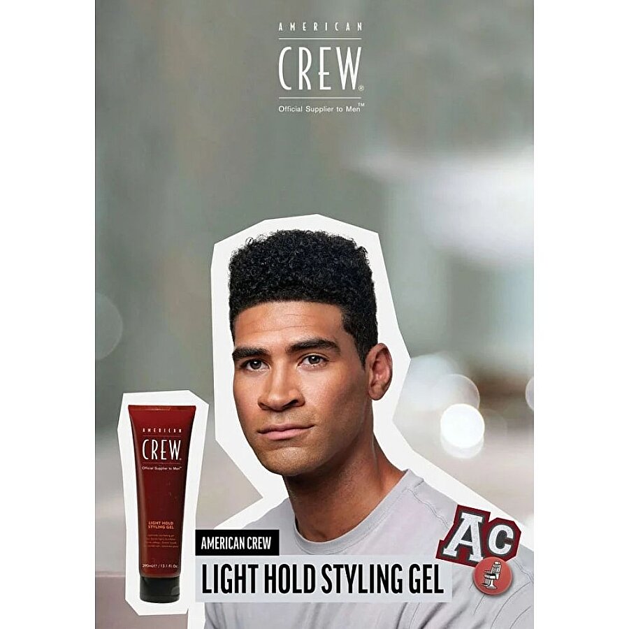 American Crew Light Hold Styling Gel for Natural Shine 390 ml