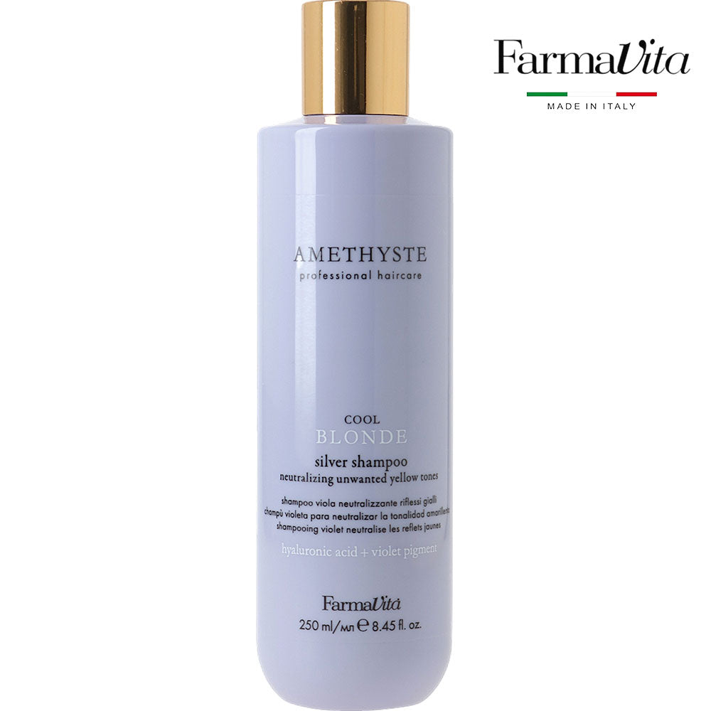 Farmavita Amethyste Silver Shampoo for Blonde and Gray Hair 250ml