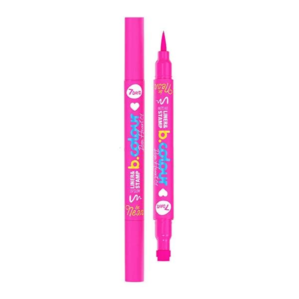 7Days B.Colour UV Glow Eyeliner - Neon Makeup for Creative Looks 7Days B.Colour UV Glow Eyeliner - Neon Makeup UV Glow Eyeliner, Neon Makeup, B.Colour 7Days, Rose Heart Pink Eyeliner, Glow-in-the-dark Cosmetics, Creative Makeup Products, face and body art, cosmetic products, makeup supplies, party makeup, festival makeup, bold eyeliner, vibrant cosmetics