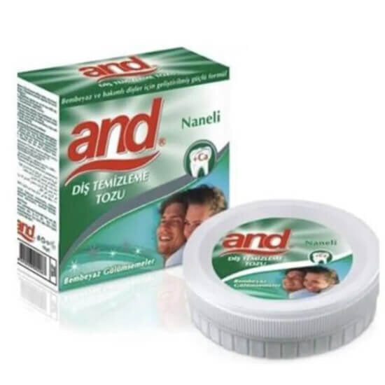 And Mint Teeth Whitening & Polishing Powder 40g