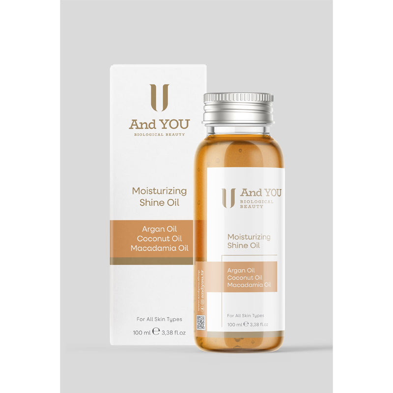 And You Shimmering Dry Body Oil with Gold Glow 100 ml