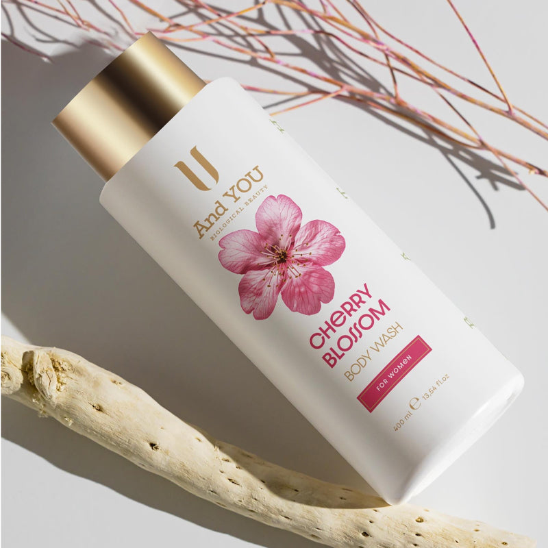 And You Cherry Blossom Shower Gel Refreshing Cleanser 400 ml