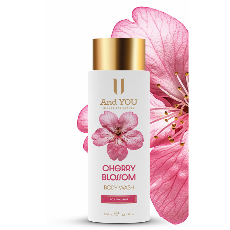 And You Cherry Blossom Shower Gel Refreshing Cleanser 400 ml