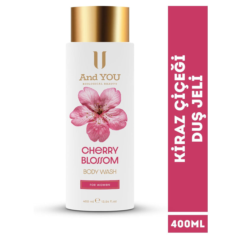 And You Cherry Blossom Shower Gel Refreshing Cleanser 400 ml