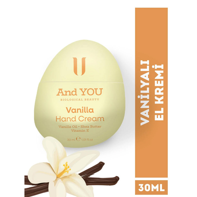 And You Vanilla Moisturizing Hand Cream with Shea Butter 30 ml