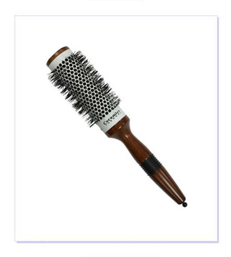 Angel Ceramic Wood Blowout Hair Brush for Smooth Styling 11204