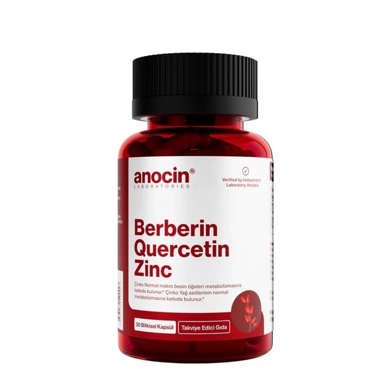 Anocin Berberin Quercetin Zinc Immune Support Supplement 30 Capsules