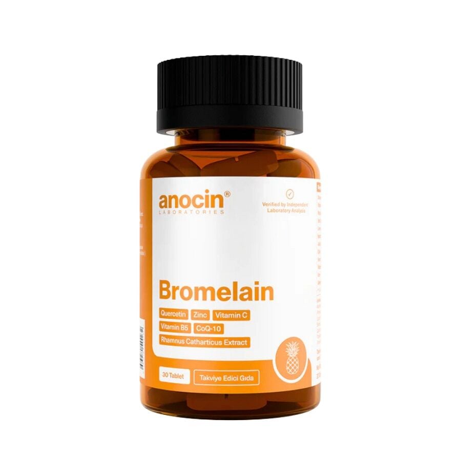Anocin Bromelain Herbal Complex Supplement 30 Capsules