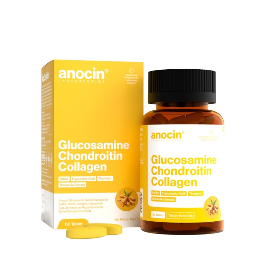 Anocin Glucosamine MSM 1500 mg Joint Support Tablets, 60 Count