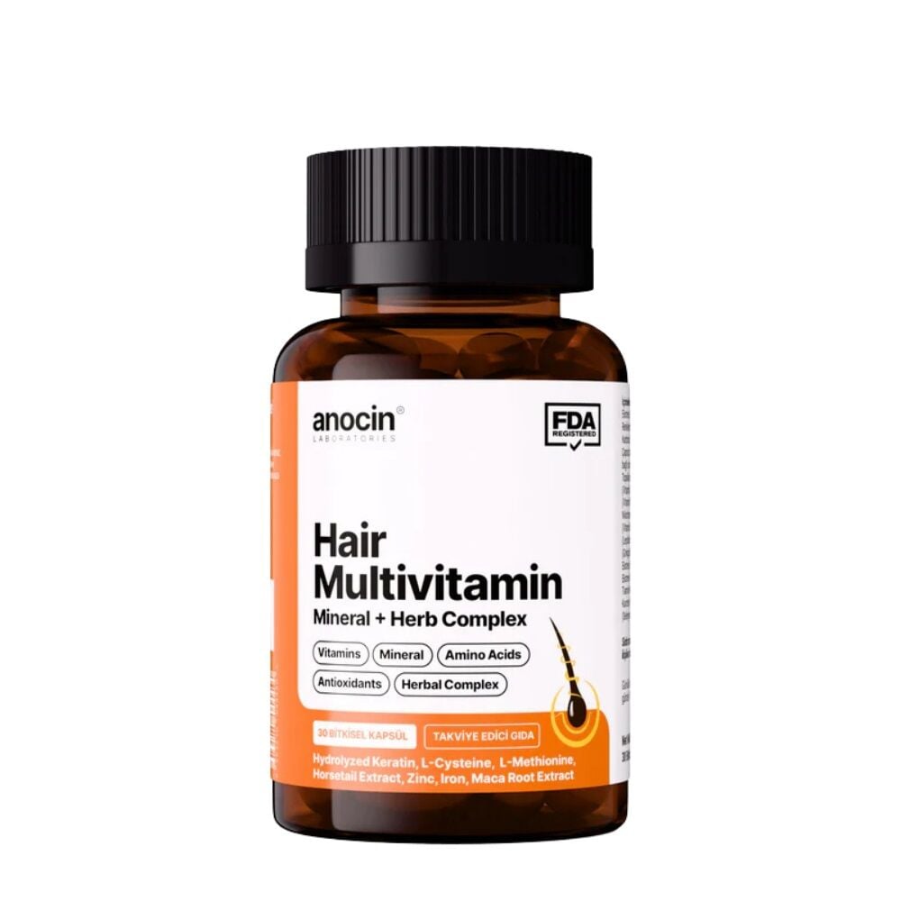 Anocin Hair Multivitamin & Mineral Support 30 Capsules