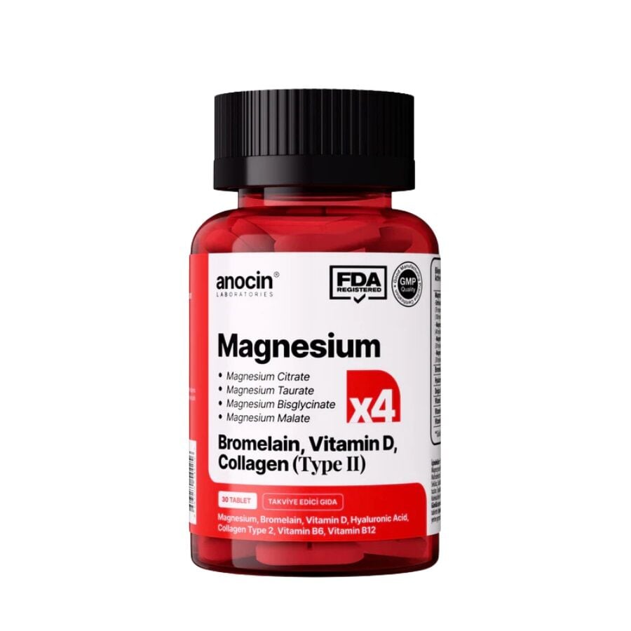 Anocin Magnesium X4 Complex Support Supplement 30 Tablets
