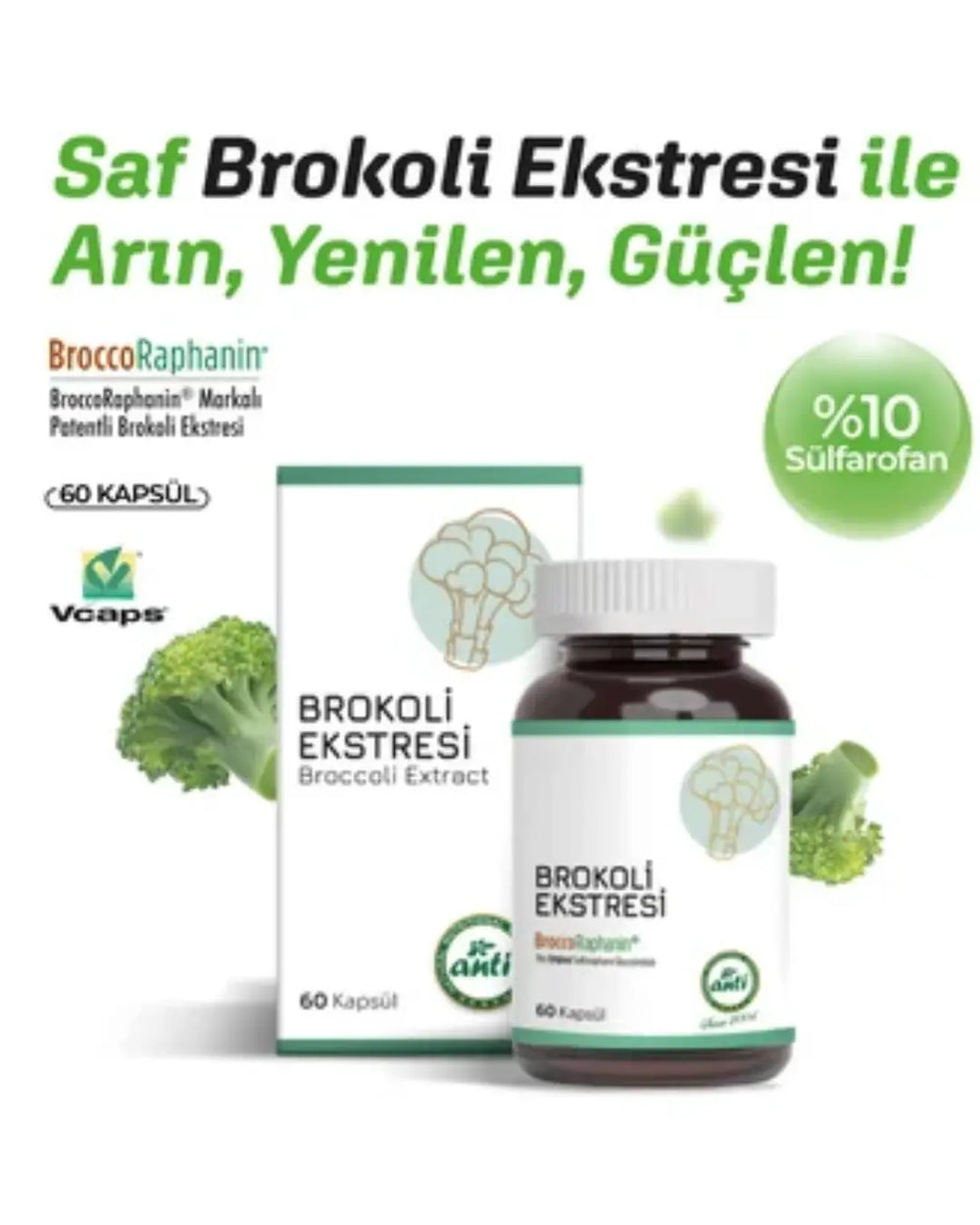 Anti Broccoli Extract Broccoraphanin Supplement 60 Capsules