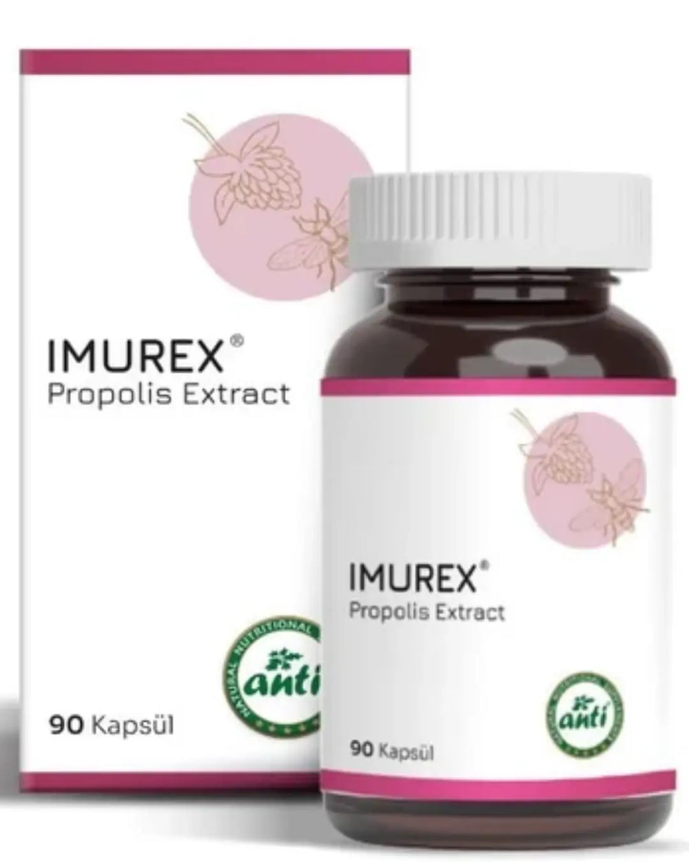 Anti Propolis Extract Imurex Immune Support Supplement 90 Capsules