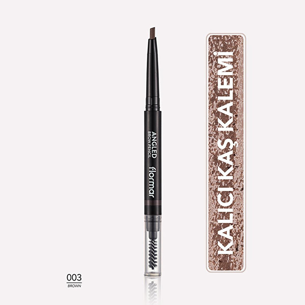 Flormar Angled Eyebrow Pencil with Brush - Long-Lasting, Natural Definition for Precise Brows - view 5
