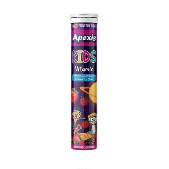 Apexis Kids Vitamin Berry Flavor Immune Support 22 Effervescent Tablets