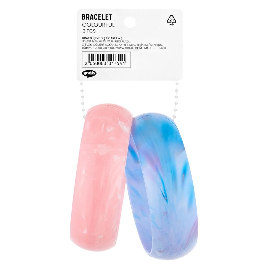 Eklips 2-Piece Makeup Wristbands in Purple &amp; Pink