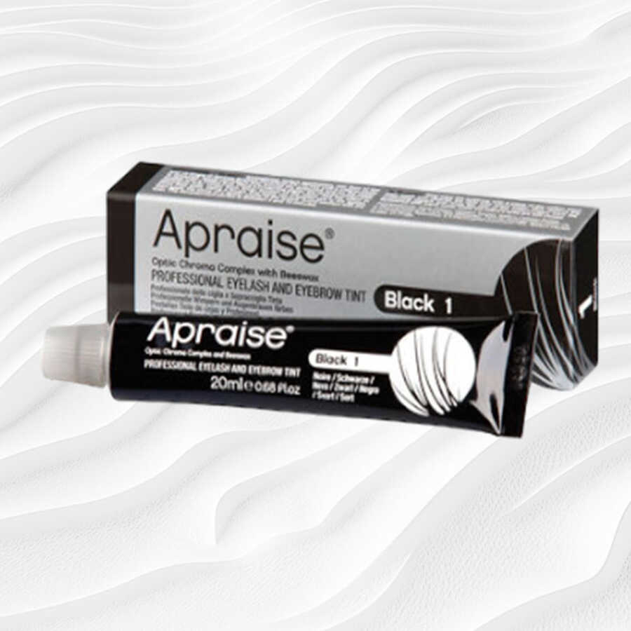 Apraise Eyelash and Eyebrow Tint 1 Black for Intense Color 20 ml