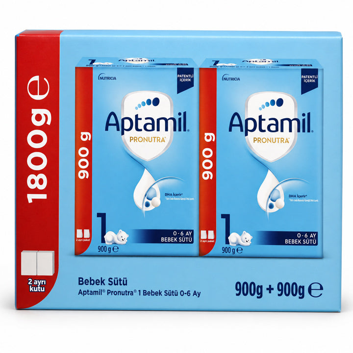 Nutricia Aptamil Pronutra 1 Infant Formula for 0-6 Months 2x900g