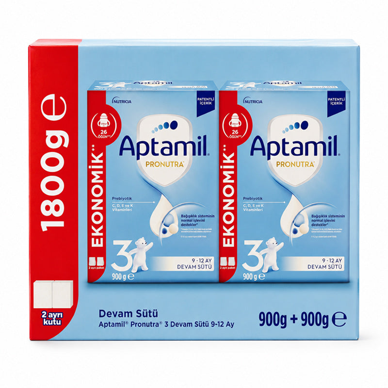 Nutricia Aptamil Pronutra 3 Follow-On Milk for 9-12 Months 2x900g