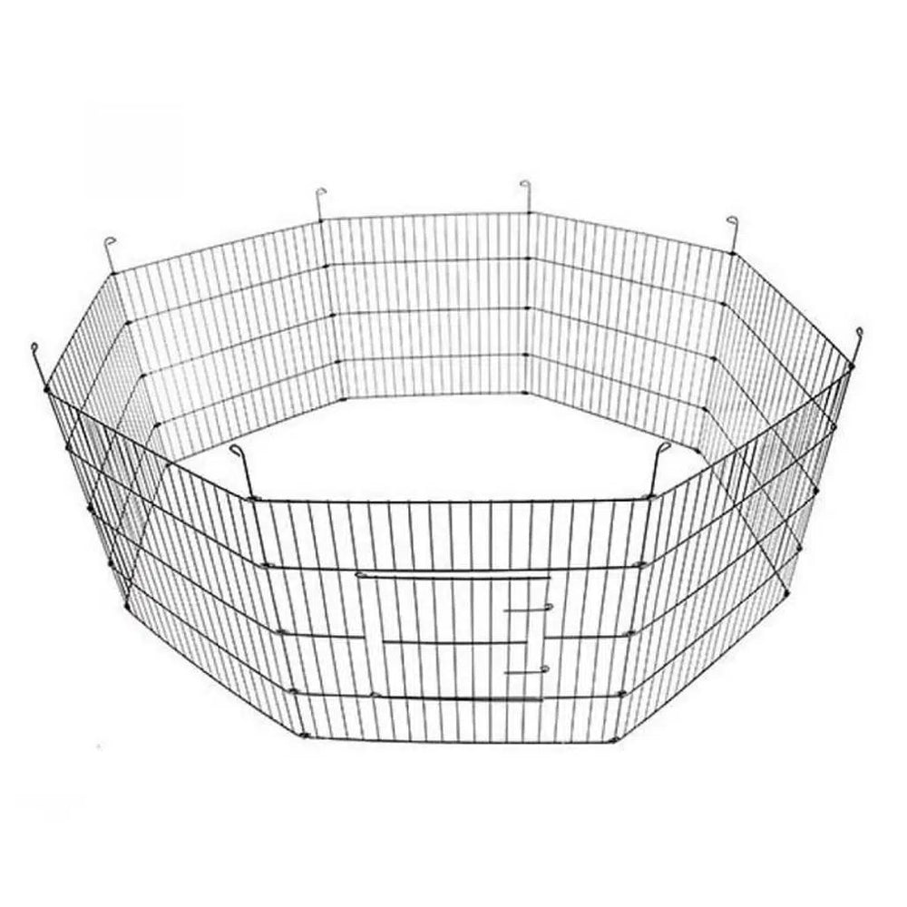 Aqua Boutique Metal Pet Playpen Fence for Cats and Dogs 61x91cm