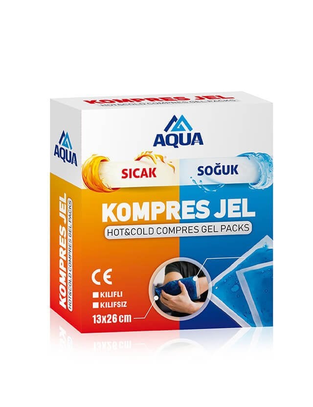 Aqua Hot & Cold Thermo Gel Compress Reusable Pack 13cm x 27cm