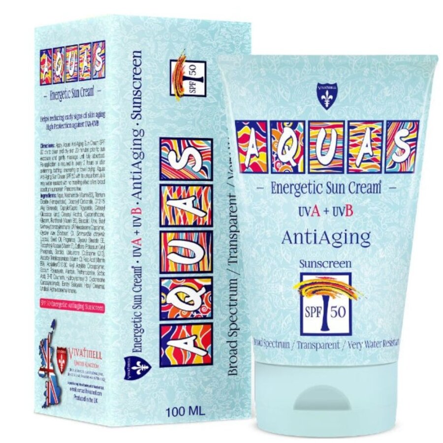 Aquas Anti-Aging Sunscreen SPF50+ for Youthful Skin 100ml