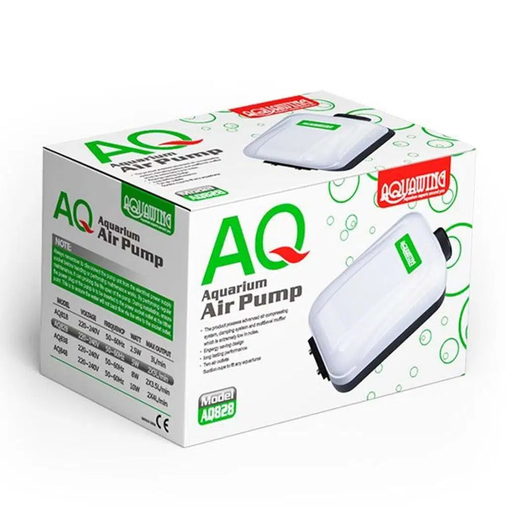 Aquawing AQ828 Dual Outlet Aquarium Air Pump 5W