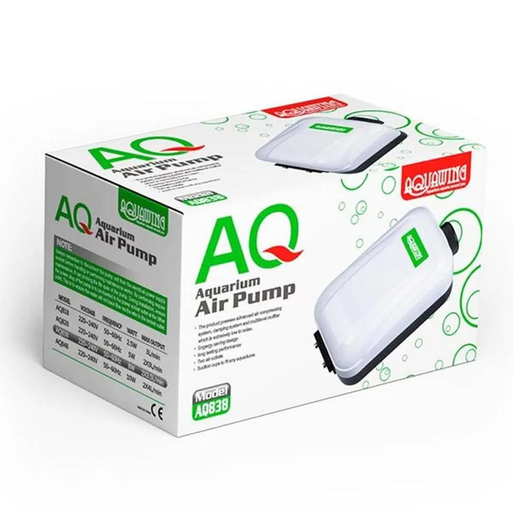 Aquawing AQ838 Dual Outlet Aquarium Air Pump 8W