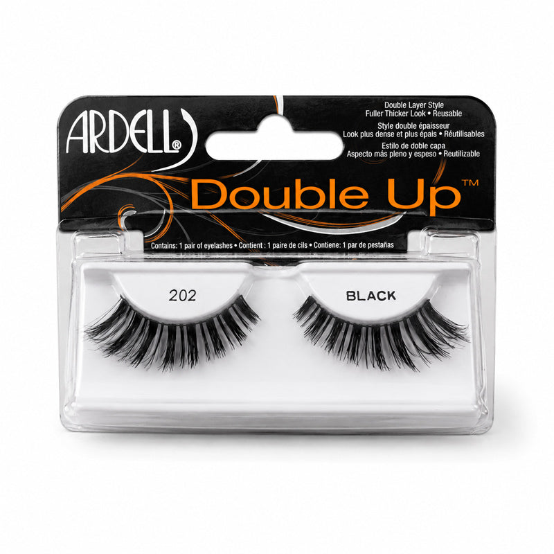Ardell Double-Up 202 Black False Eyelashes for Extra Volume 1 Pair