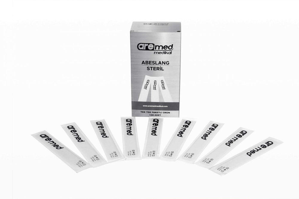 Aremed Sterile Wooden Tongue Depressors for Examination 100 Count