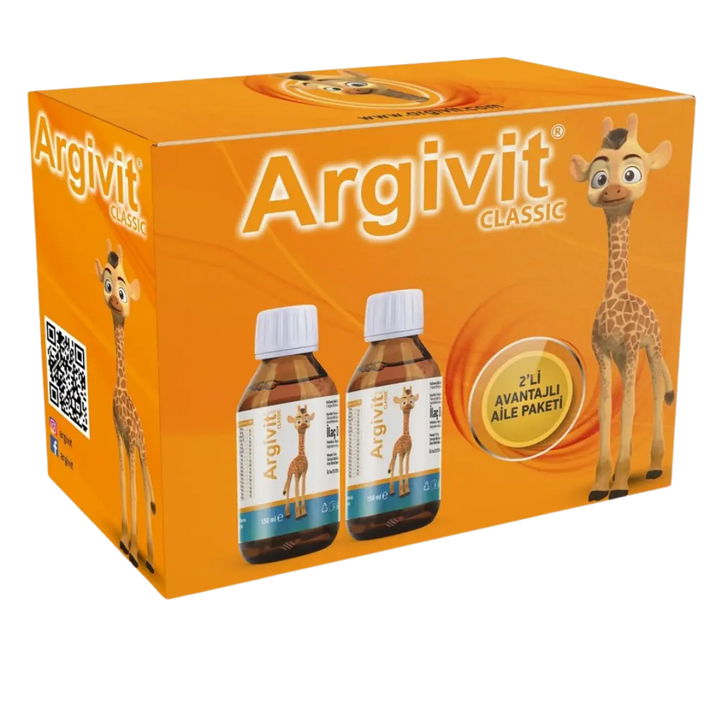 Argivit Classic Syrup Daily Multivitamin for Kids 150 ml 2-Pack