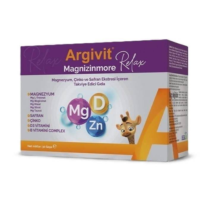 Argivit Magnizinmore Relax Magnesium and Vitamin Support 30 Sachets