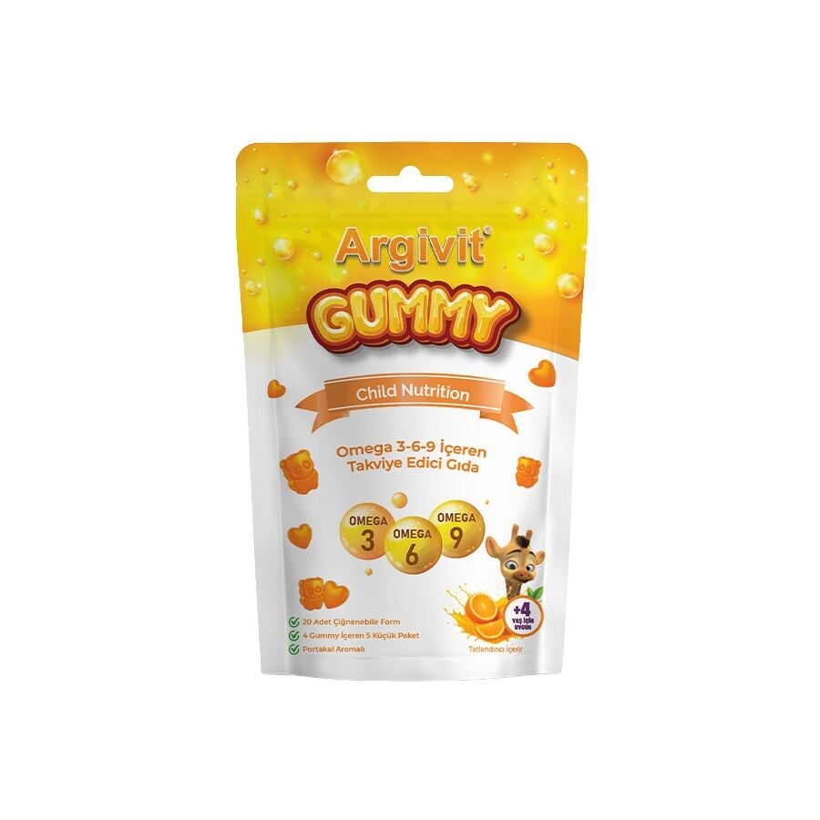 Argivit Gummy Child Nutrition Omega 3 Support 20 Gummies