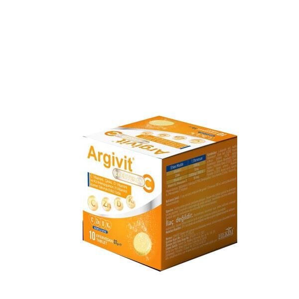 Argivit Vitamin C Effervescent Immune Support Supplement 10 Sachets