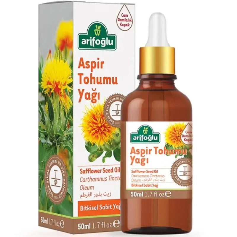 Arifoglu Safflower Seed Oil Pure Nourishing Carrier Oil 50ml