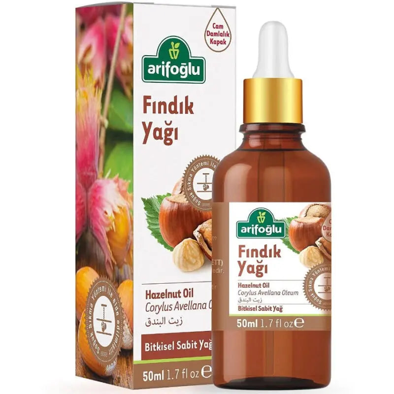 Arifoglu Cold Pressed Hazelnut Oil for Skin &amp; Hair 50ml